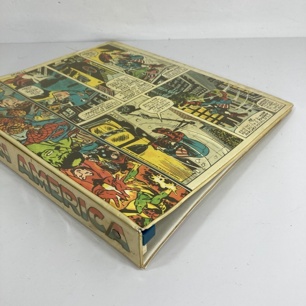 Vintage Captain America Comic Book Binder Mead Marvel Comics 1970s Rare - Picture 11 of 16